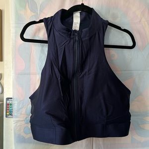 Zip Front Sports Bra